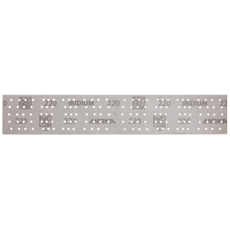 IRIDIUM 70x400mm Grip 140T Perf 220, 100/unité Mirka IRIDIUM 70x400mm Grip 140T Perf 220, 100/unité Mirka