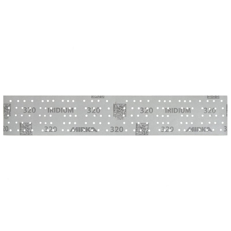 IRIDIUM 70x400mm Grip 140T Perf 320, 100/unité Mirka IRIDIUM 70x400mm Grip 140T Perf 320, 100/unité Mirka