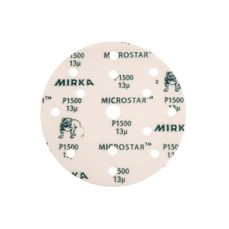 MICROSTAR 150mm Grip 15T P1500, 50/unité Mirka MICROSTAR 150mm Grip 15T P1500, 50/unité Mirka