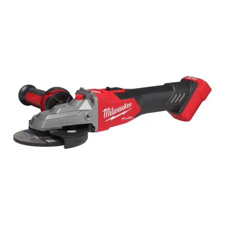M18 FSAGF125XB-0X Meuleuse 125mm FUEL, tête plate, Interrupteur coulissant, variateur, Frein de disque, sans batterie