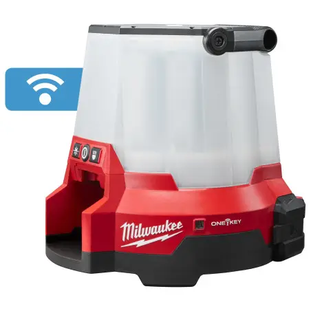 M18 ONESLSP-0 - Eclairage de chantier ONE KEY 360° Hybride (filaire et sans fil) 18V, fonction chargeur de batterie M18, 4400 L