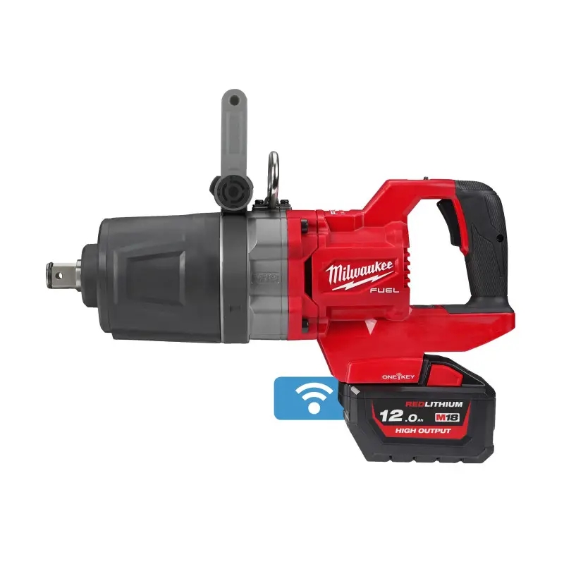 M18 ONEFHIWF1DS-121C - Boulonneuse à chocs FUEL carré 1'' avec poignée en d et nez court,18v, bluetooth, 2576 / 2711nm, 12,0ah, M18 ONEFHIWF1DS-121C - Boulonneuse à chocs FUEL carré 1'' avec poignée en d et nez court,18v, bluetooth, 2576 / 2711nm, 12,0ah,