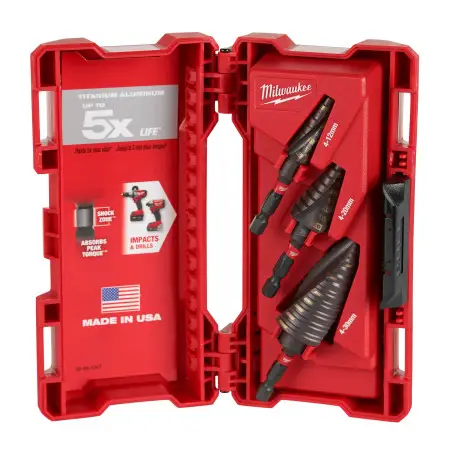 COFFRET FORET ÉTAGÉS SHOCKWAVE™ 3 PCS Diam. 4 A 12 MM, PAS DE 1MM Diam. 4 A 20 MM, PAS DE 2 MM Diam. 4 A 30 MM, PAS DE 2 ET 2 M