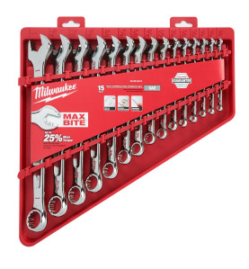 SET DE 15 CLÉS A CLIQUET IMPÉRIALES  – 15PC (TAILLES 1/4: 9/32: 5/18: 11/32: 3/8: 7/16: 1/2: 9/16: 5/8: 11/16: 3/4: 13/16: 7/8: