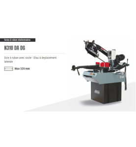 Scie à ruban 2750 semi auto droite gauche 2 vitesses 400V Art:N310DADG Code:8489026 Femi