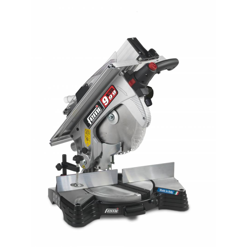 Scie à onglet 999 EVO Ø 305 mm moteur à charbon 1700 W - 230V Art:VB28-581 Code:8436043 Femi Scie à onglet 999 EVO Ø 305 mm moteur à charbon 1700 W - 230V Art:VB28-581 Code:8436043 Femi