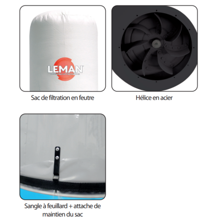 Aspirateur A Copeaux 150L (Tri) ref ASP152T Leman