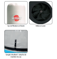 Aspirateur A Copeaux 165L (Tri) ref ASP165T Leman