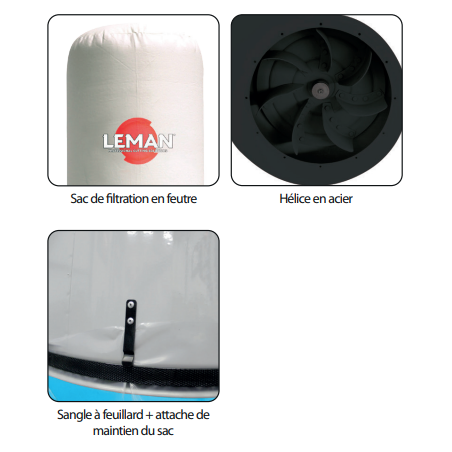 Aspirateur A Copeaux 165L (Tri) ref ASP165T Leman