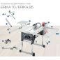 Scie circulaire coulissante ERIKA 70 Scie circulaire coulissante ERIKA 70
