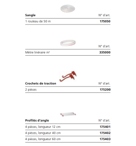 Serre-joint avec 8 m de sangle - 2 pieces