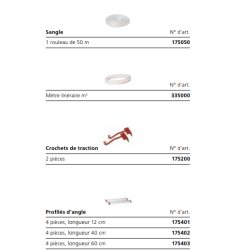 Profiles d'angle - 12 cm - 4 pieces