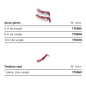 Profiles d'angle - 40 cm - 4 pieces