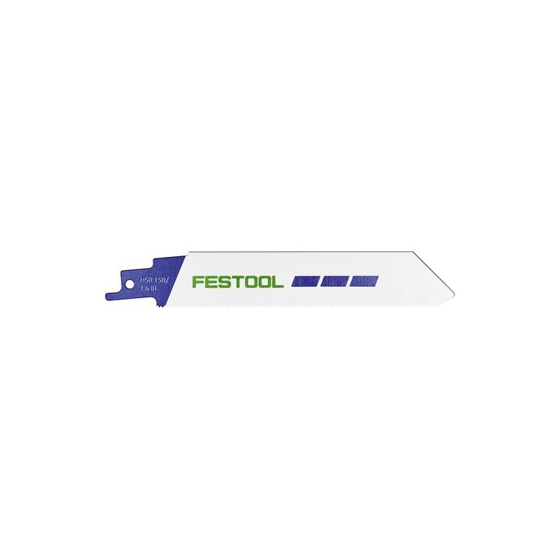 Festool Lame de scie sabre HSR 150/1,6 BI/5 METAL STEEL/STAINLESS STEEL