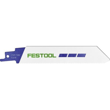 Festool Lame de scie sabre HSR 150/1,6 BI/5 METAL STEEL/STAINLESS STEEL