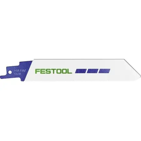 Lame de scie sabre HSR 150/1,6 BI/5 METAL STEEL/STAINLESS STEEL Festool