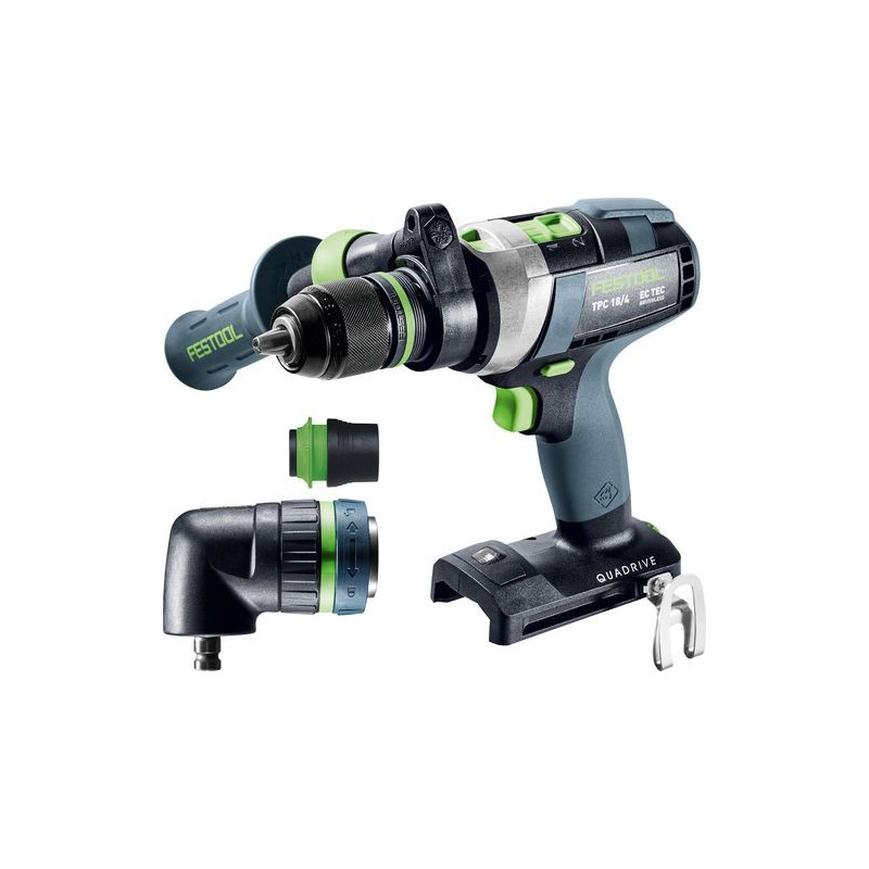 Festool Perceuse-visseuse à percussion sans fil TPC 18/4 I-Basic-Set QUADRIVE