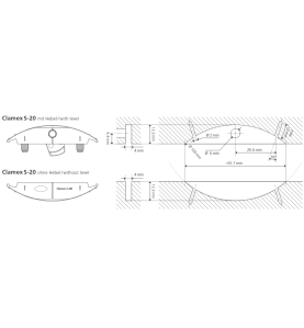 Clamex S-20 Starterset Lamello - Kit de démarrage SYS+80p+Gabarit & foret