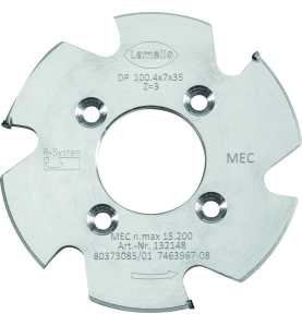 p-system fraise à rainure pour cnc ø100,4x7x35 mm