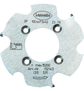 P-system fraise a rainurer cnc ø100,4x7x30 mm, z6