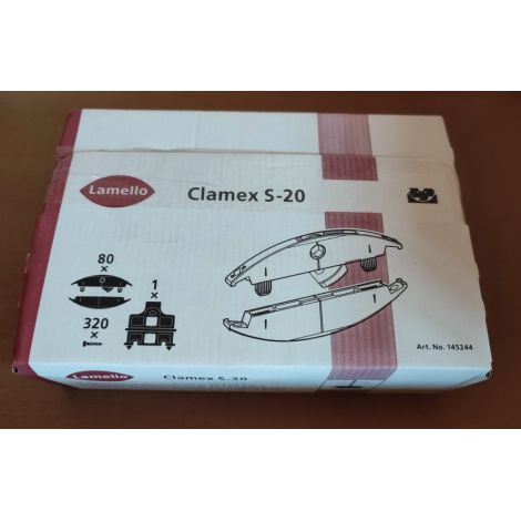 Clamex S-20, 80 paires+vis & gabarit - Nouveauté Sept23
