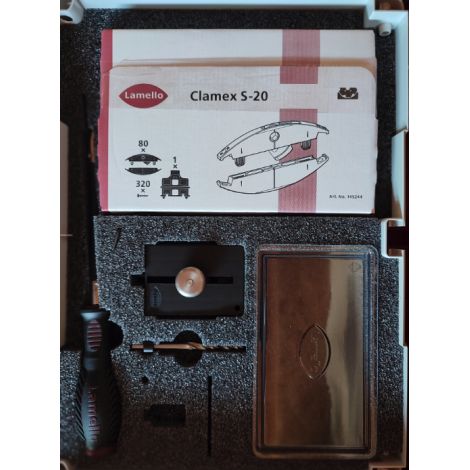 Clamex S-20 Starterset Lamello - Kit de démarrage SYS+80p+Gabarit & foret