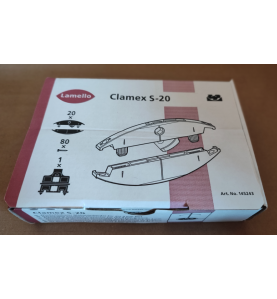 Clamex S-20 Lamello, 20 paires+vis & gabarit - Nouveauté Sept23