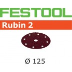 Abrasif STF D125/8 P150 RU2/10 Rubin 2 Festool