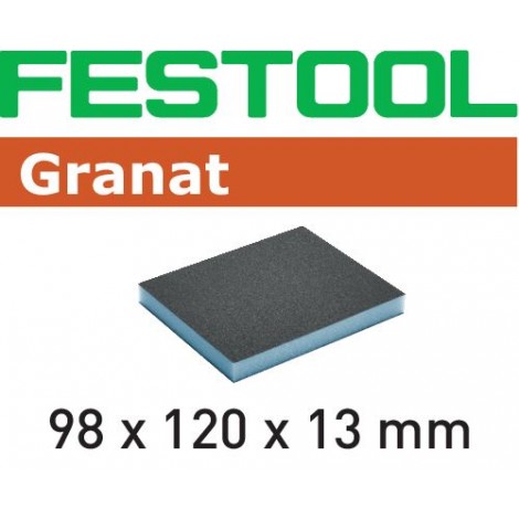 Éponge de ponçage 98x120x13 60 GR/6 Granat Festool
