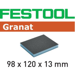 Éponge de ponçage 98x120x13 120 GR/6 Granat Festool