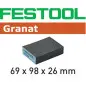 Éponge de ponçage 69x98x26 60 GR/6 Granat Festool