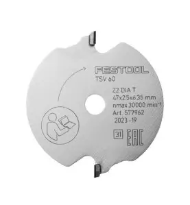 Lame inciseur DIA 47x2,5x6,35 T2 WOOD FINE CUT SPECIAL Festool