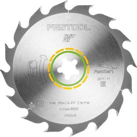 Festool Lame de scie circulaire WOOD RIP CUT HW 190x2,6 FF PW16