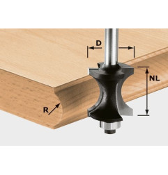 Fraise à moulurer demi-lune HW S8 D30/28 Festool