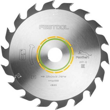 Festool Lame de scie circulaire WOOD RIP CUT HW 225x2,6x30 PW18