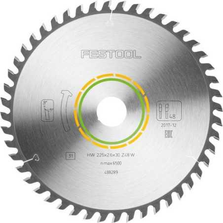 Festool Lame de scie circulaire WOOD FINE CUT HW 225x2,6x30 W48