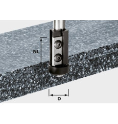 Fraise à affleurer à plaquettes réversibles HW S12 D21/30WM Festool