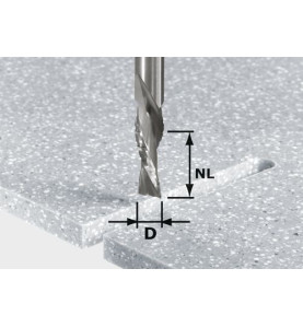 Fraise de dégrossissage/finition HW Spi D12/42 LD ss S12 Festool