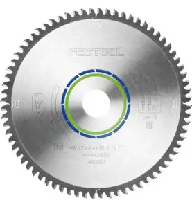 Lame de scie circulaire HW 210x2,4x30 TF72 ALUMINIUM/PLASTICS Festool