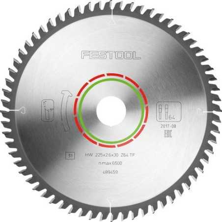 Festool Lame de scie circulaire LAMINATE/HPL HW 225x2,6x30 TF64